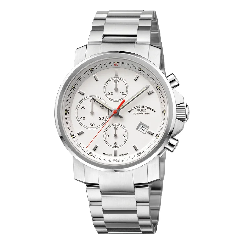 29er Chronograph White Dial Stainless Steel Bracelet