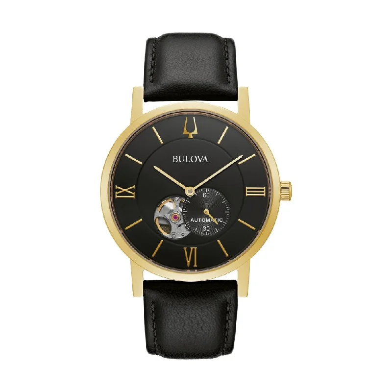 American Clipper Gold-Tone Case Black Dial