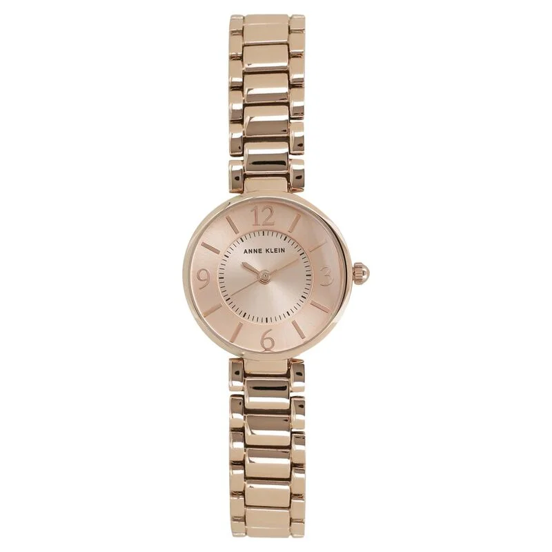 Anne Klein Quartz Analog Rose Gold Dial Metal Strap Watch For Women