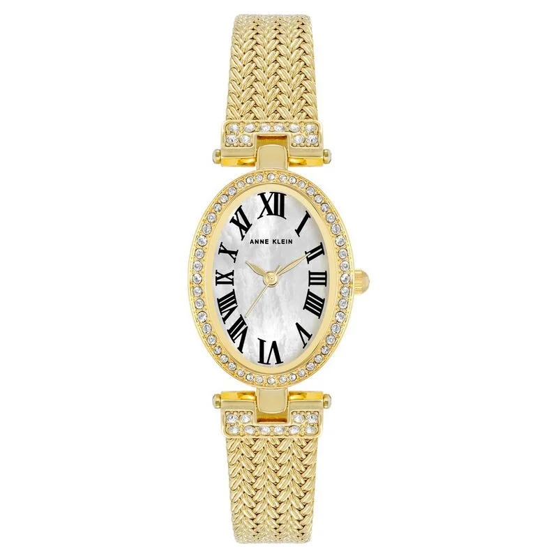 Anne Klein Quartz Analog White Dial Metal Strap Watch For Women