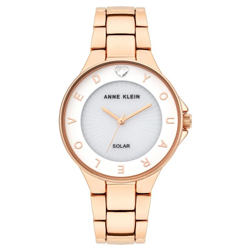 Anne Klein Quartz Analog White Dial Metal Strap Watch For Women