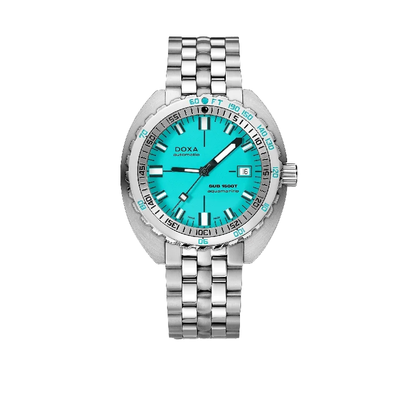 DOXA SUB 1500T Aquamarine, stainless steel bracelet