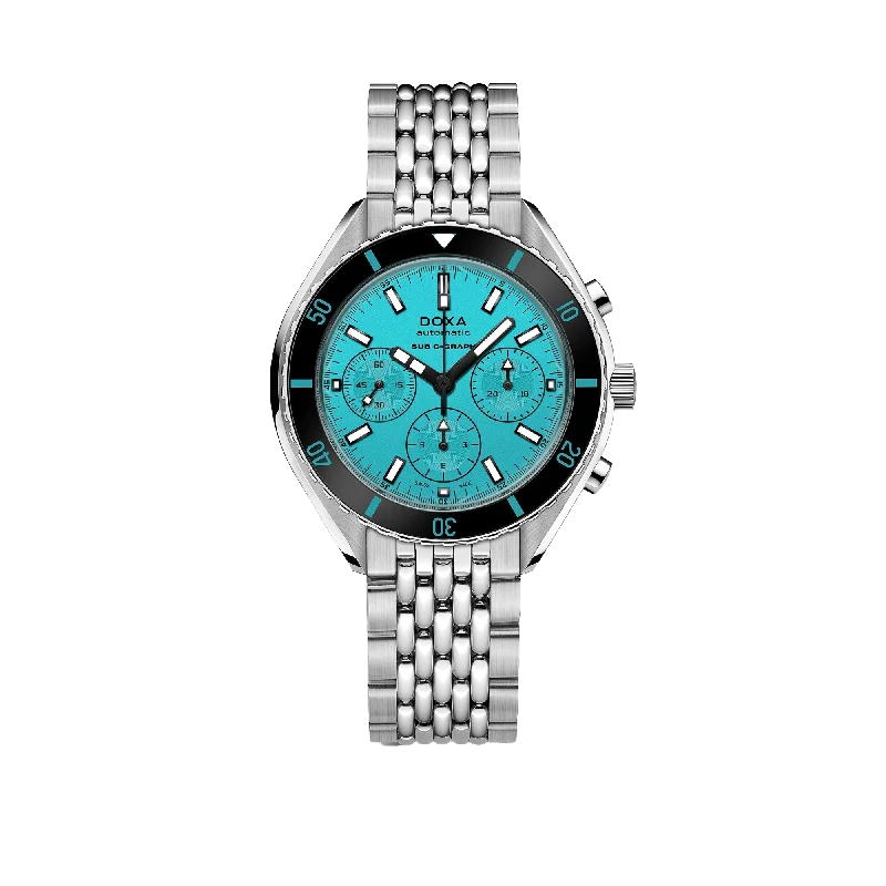 DOXA SUB 200 C-GRAPH Aquamarine, stainless steel