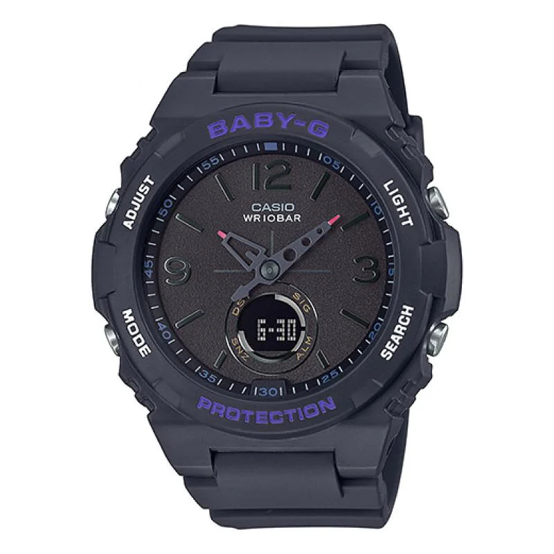 Casio Baby-G Standard Analog-Digital Black Resin Band Watch BGA260-1A BGA-260-1A