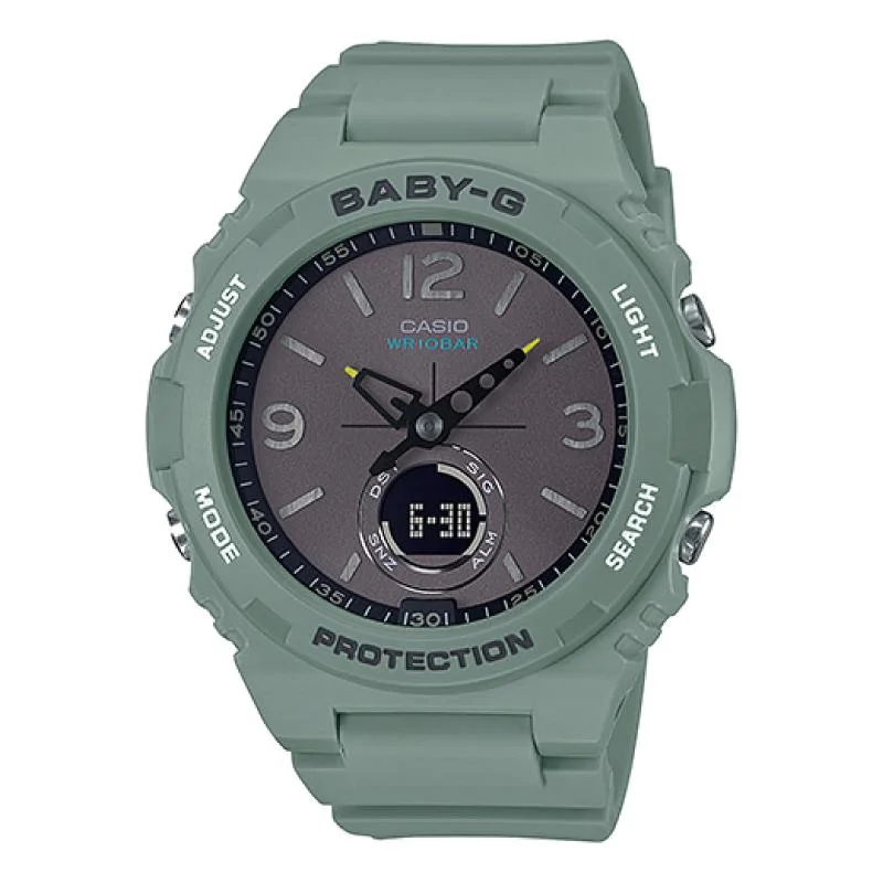 Casio Baby-G Standard Analog-Digital Green Resin Band Watch BGA260-3A BGA-260-3A