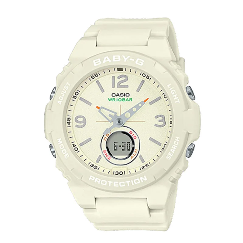 Casio Baby-G Standard Analog-Digital White Resin Band Watch BGA260-7A BGA-260-7A