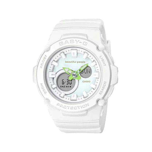 Casio Baby-G beautiful people Collaboration Model White Resin Band Watch BGA270BP-7A BGA-270BP-7A