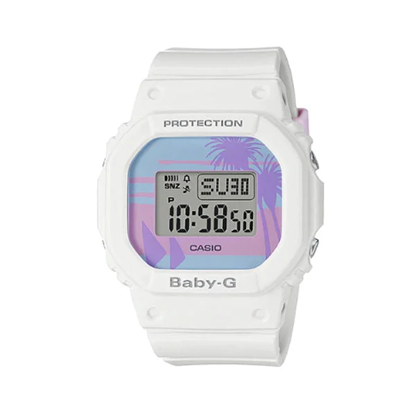 Casio Baby-G BGD-560 Lineup Special Color Models White Resin Band Watch BGD560BC-7D BGD-560BC-7