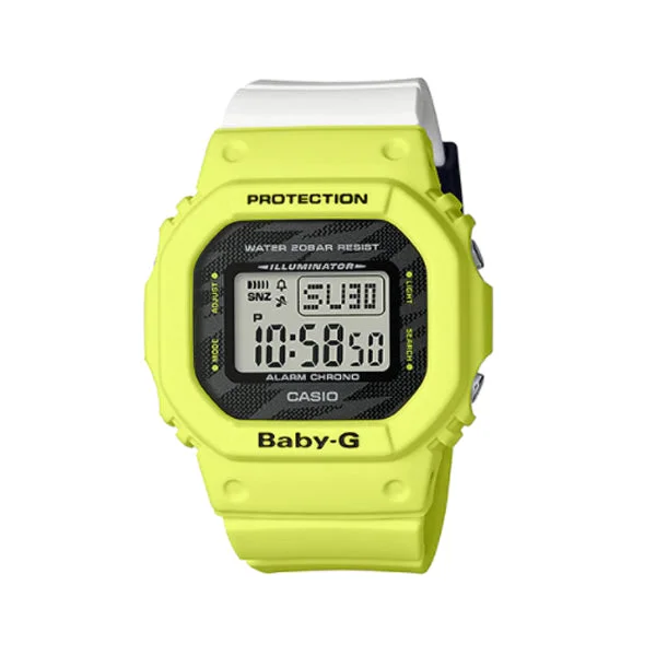 Casio Baby-G Popular Square Face BGD-560 Series Two Tone Resin Band Watch BGD560TG-9D BGD-560TG-9D BGD-560TG-9