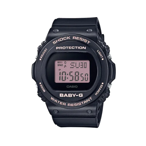 Casio Baby-G BGD-570 Lineup Black Resin Band Watch BGD570-1B BGD-570-1B