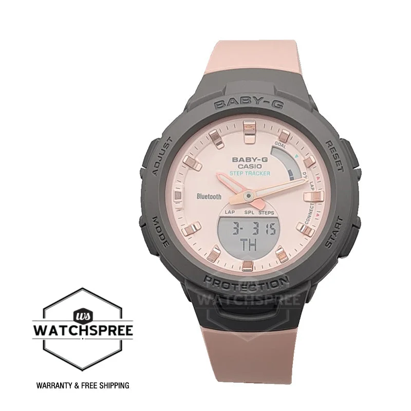 Casio Baby-G Bluetooth¶ô¶¸ Pink Resin Band Watch BSAB100MC-4A BSA-B100MC-4A