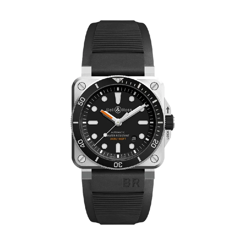 BR 03-92 DIVER BLACK MATTE STEEL CASE