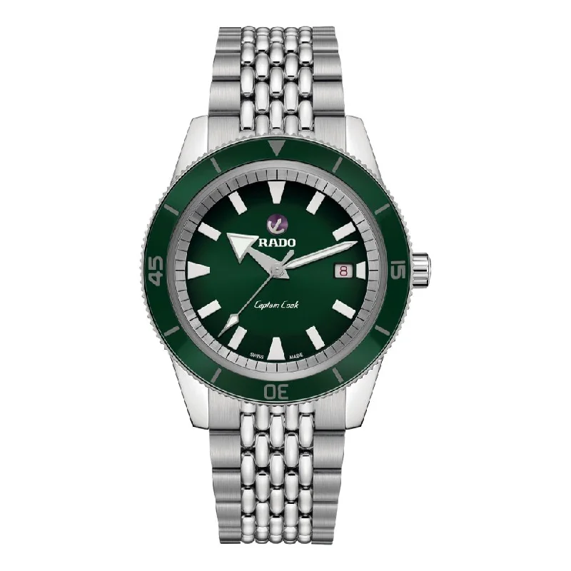 Captain Cook Automatic Green Dial Beads of Rice Bracelet