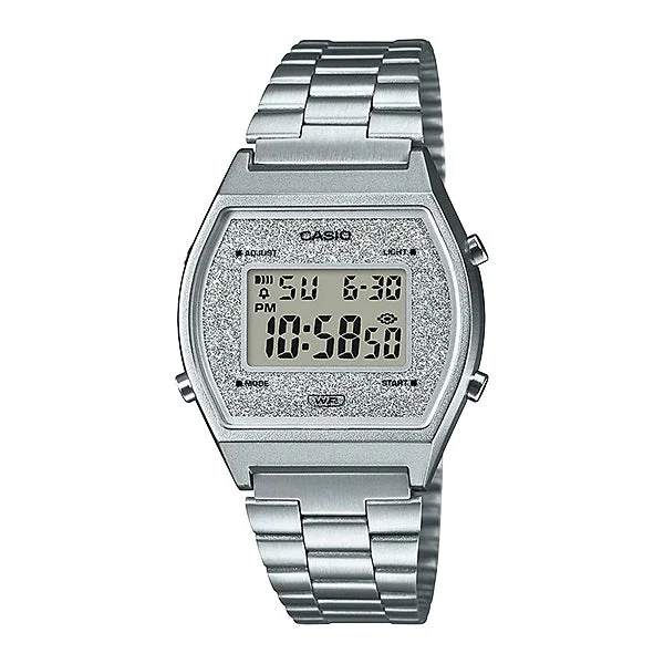 Casio Digital Stainless Steel Band Watch B640WDG-7D B640WDG-7