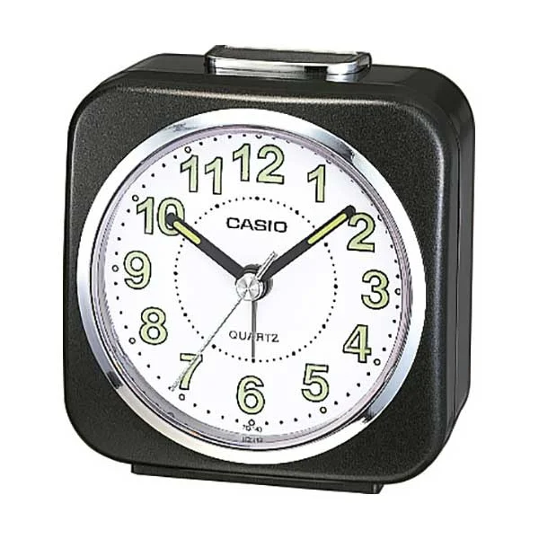 Casio Standard Traveller's Black Resin Table Clock TQ143S-1D TQ-143S-1D TQ-143S-1