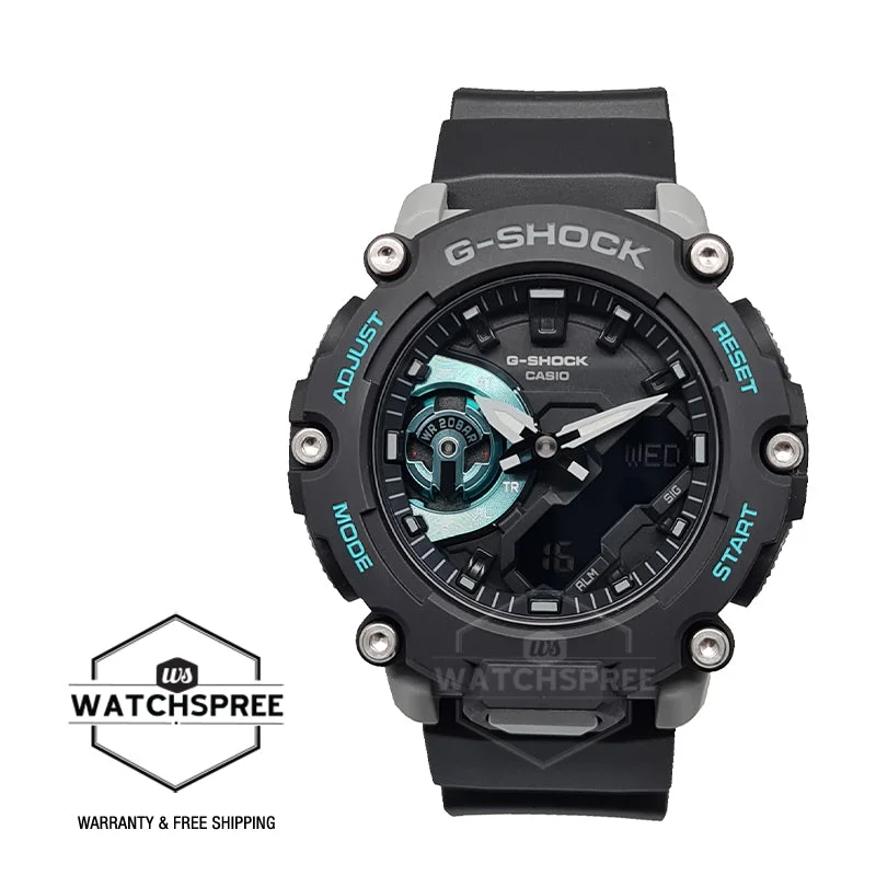 Casio G-Shock Carbon Core Guard Structure Black Resin Band Watch GA2200M-1A GA-2200M-1A