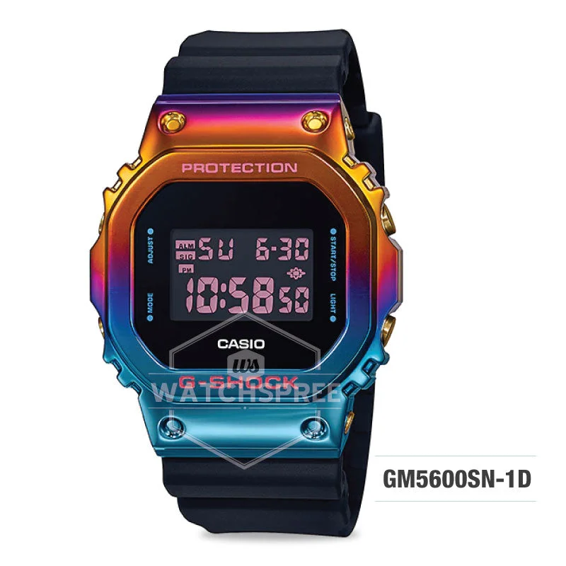 Casio G-Shock City Nightscape Series GM-5600 Line-Up Black Resin Band Watch GM5600SN-1D GM-5600SN-1D GM-5600SN-1