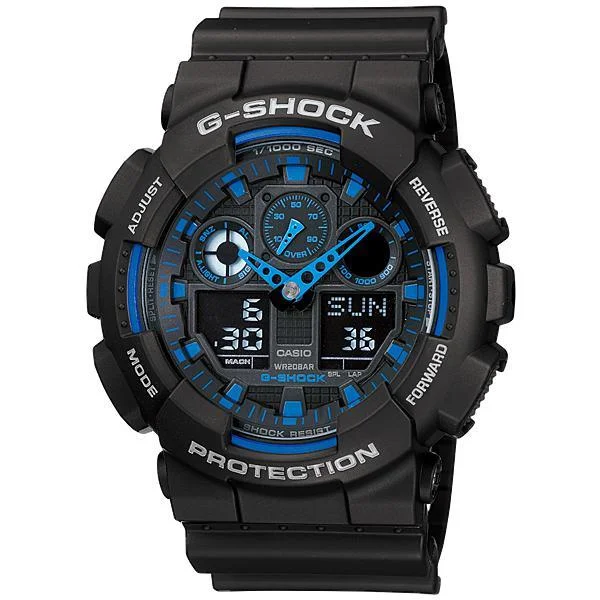 Casio G-Shock Mens 200m Standard - GA-100-1A2DR