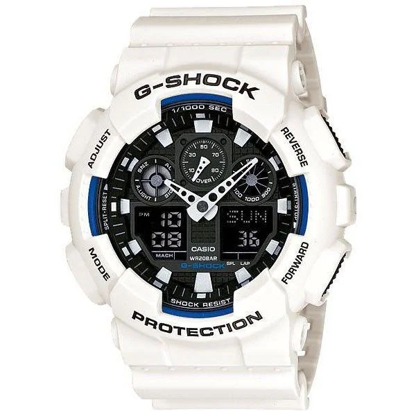 CASIO G-SHOCK MENS 200M STANDARD - GA-100B-7ADR