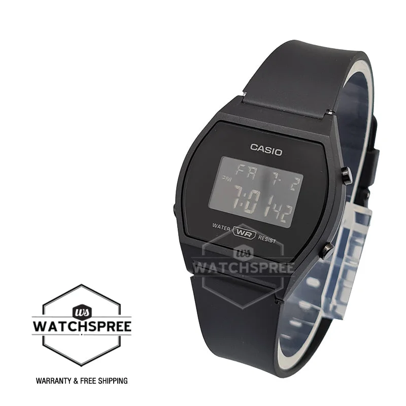 Casio Ladies' Digital Black Resin Band Watch LW204-1B LW-204-1B