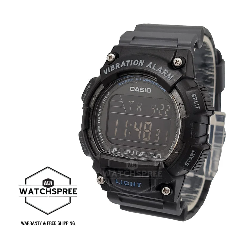 Casio Digital Grey Resin Band Watch W736H-8B W-736H-8B