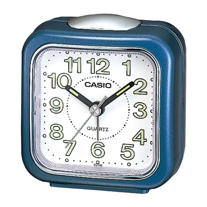 Casio Standard Traveller's Blue Resin Table Clock TQ142-2D TQ-142-2D TQ-142-2