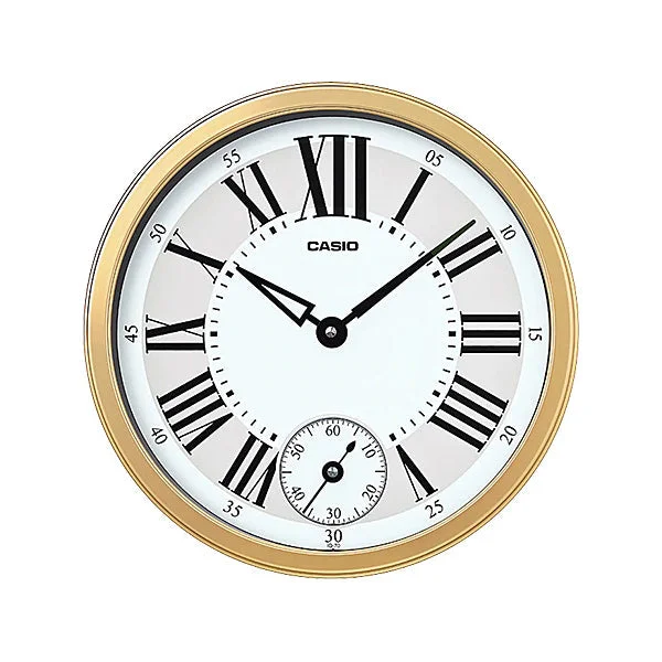 Casio Analog Two Tone Resin Round Wall Clock IQ70-9D IQ-70-9D IQ-70-9 (LOCAL BUYERS ONLY)