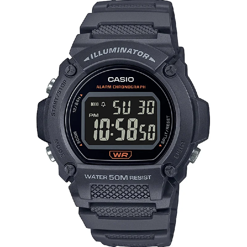 Casio W219H-8 Grey Digital Watch