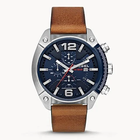 Diesel Overflow Analog Blue Dial Men's Watch-DZ4400