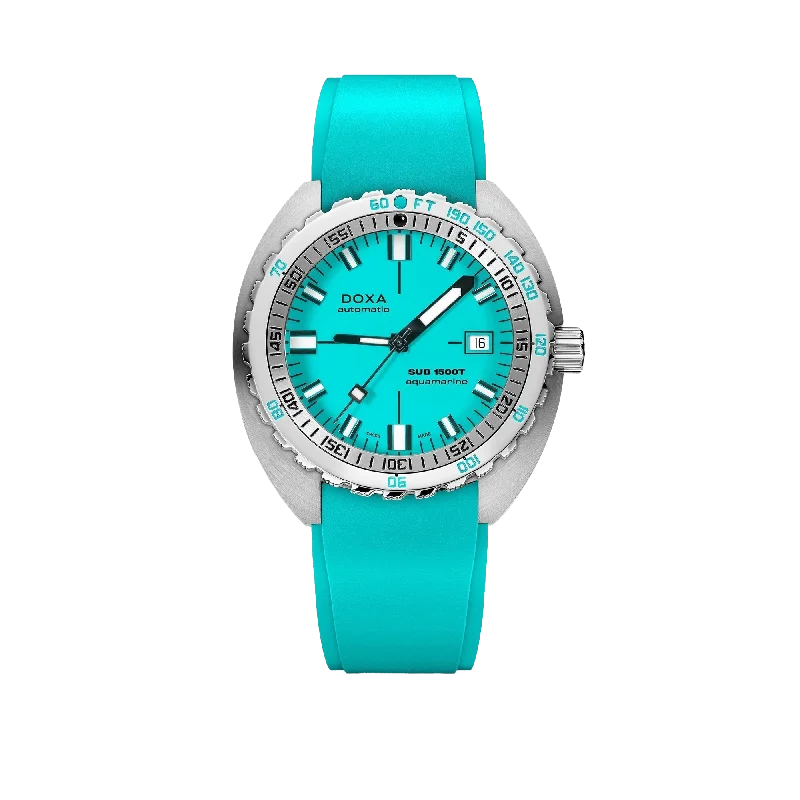 DOXA SUB 1500T Aquamarine, rubber strap