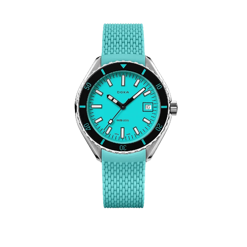 DOXA SUB 200 Aquamarine, rubber strap