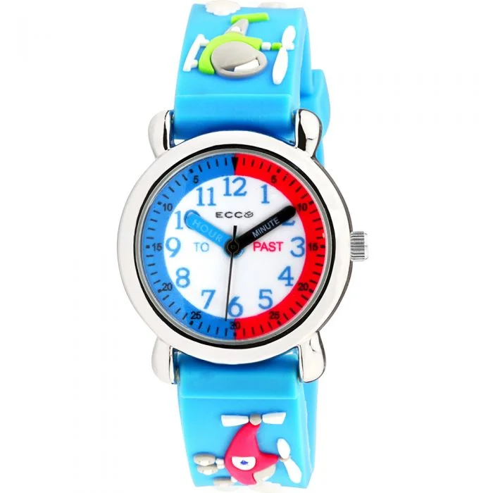 ECC Kids Helicopter Blue Strap Watch