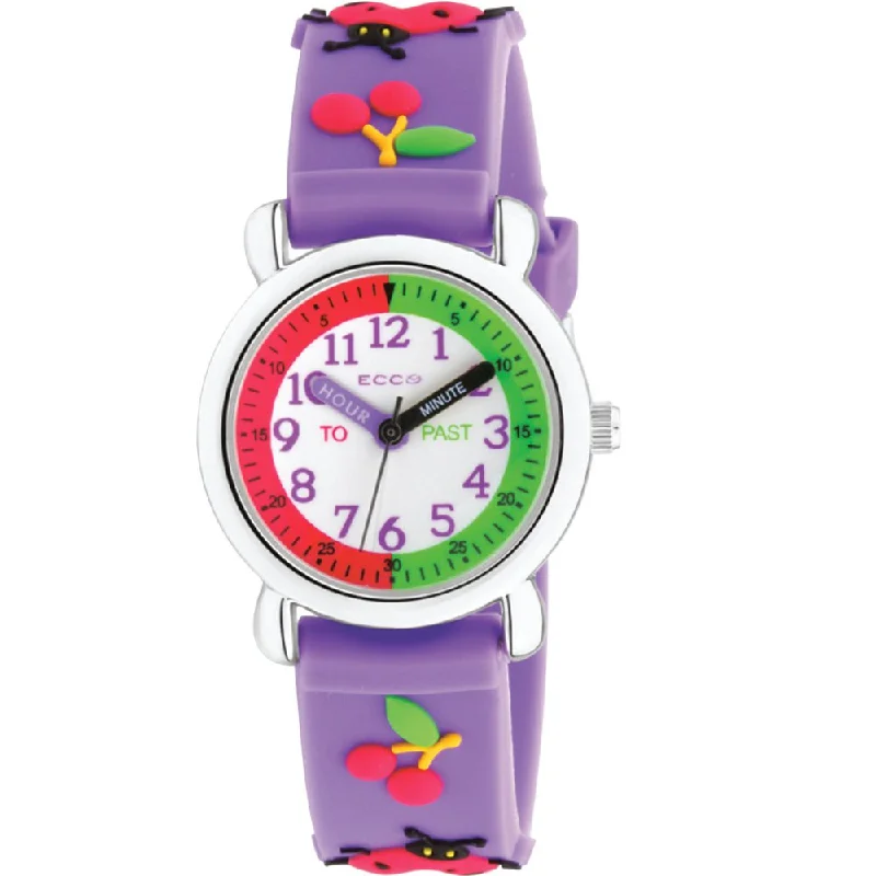 ECC Purple Beetles Strap Kids Watch