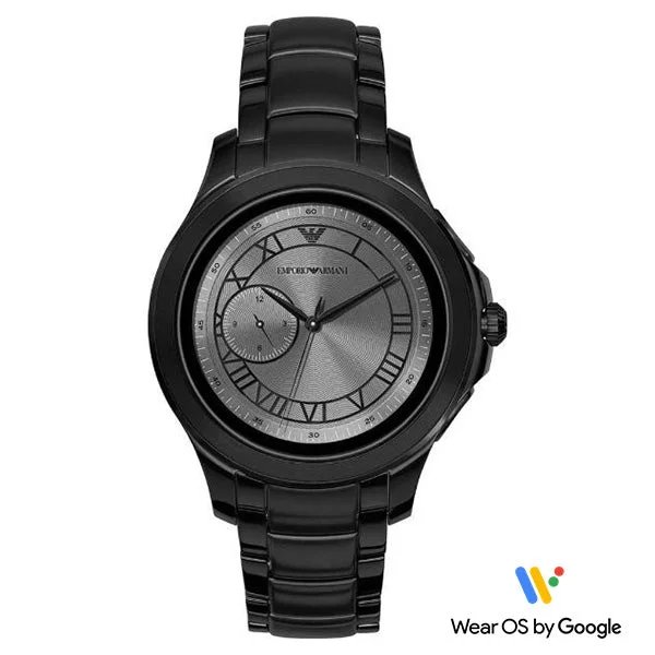 Emporio Armani Alberto Black Dial Watch for Men ART5011