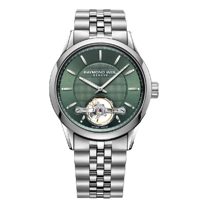 Freelancer Open Aperture Green Dial Bracelet