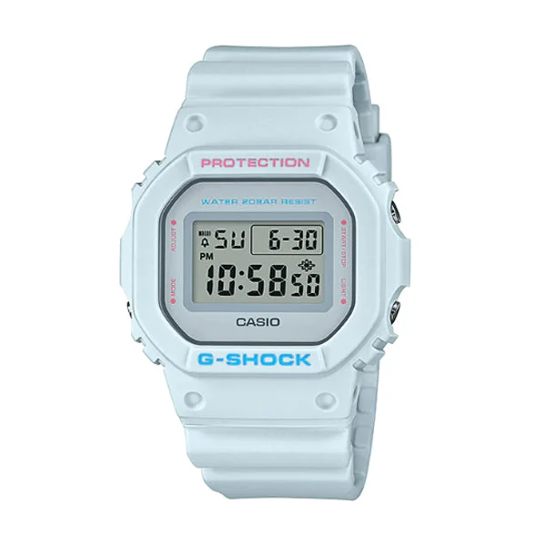 Casio G-Shock DW-5600 Lineup Special Color Models Pale Grey Resin Band Watch DW5600SC-8D DW-5600SC-8