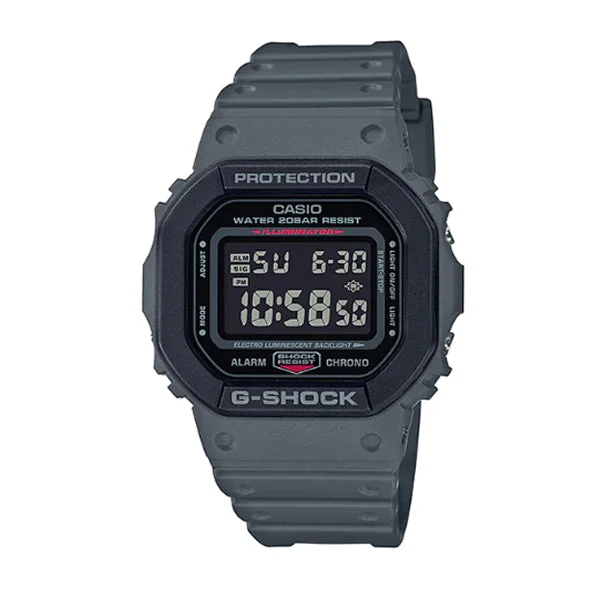 Casio G-Shock DW5600 Special Colour Series Grey Resin Band Watch DW5610SU-8D DW-5610SU-8