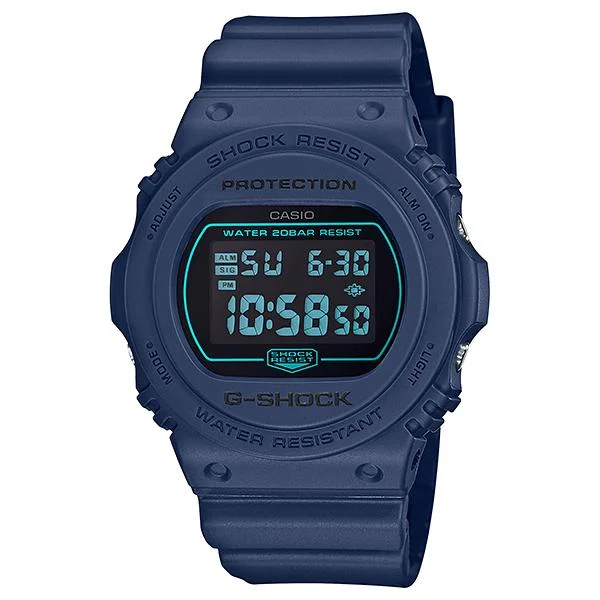 Casio G-Shock DW-5700 Lineup Special Color Model Matte Blue Resin Band Watch DW5700BBM-2D DW-5700BBM-2D DW-5700BBM-2