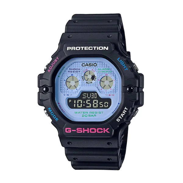 Casio G-Shock DW-5900 Lineup Special Color Models Black Resin Band Watch DW5900DN-1D DW-5900DN-1