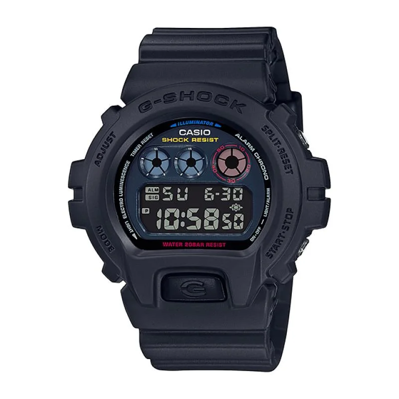 Casio G-Shock DW-6900 Lineup Special Color Model Jet Black Resin Band Watch DW6900BMC-1D DW-6900BMC-1D DW-6900BMC-1