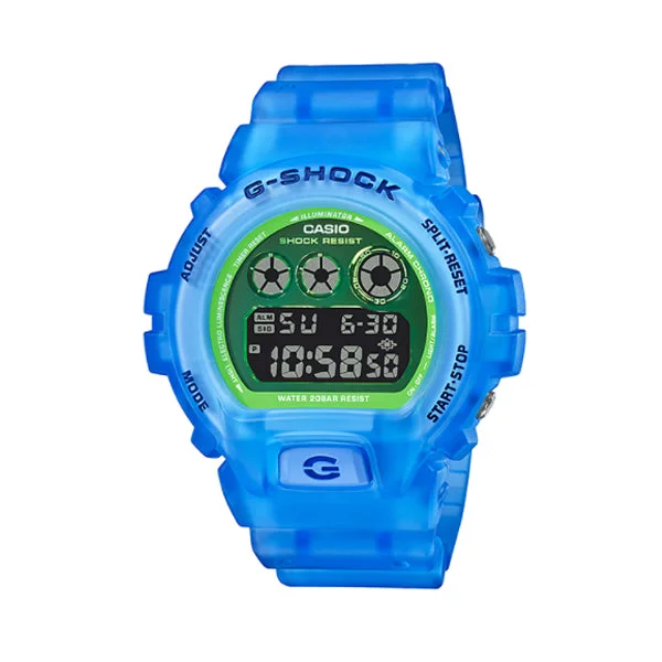 Casio G-Shock DW-6900 Lineup Special Colour Model Blue Semi-Transparent Resin Band Watch DW6900LS-2D DW-6900LS-2D DW-6900LS-2