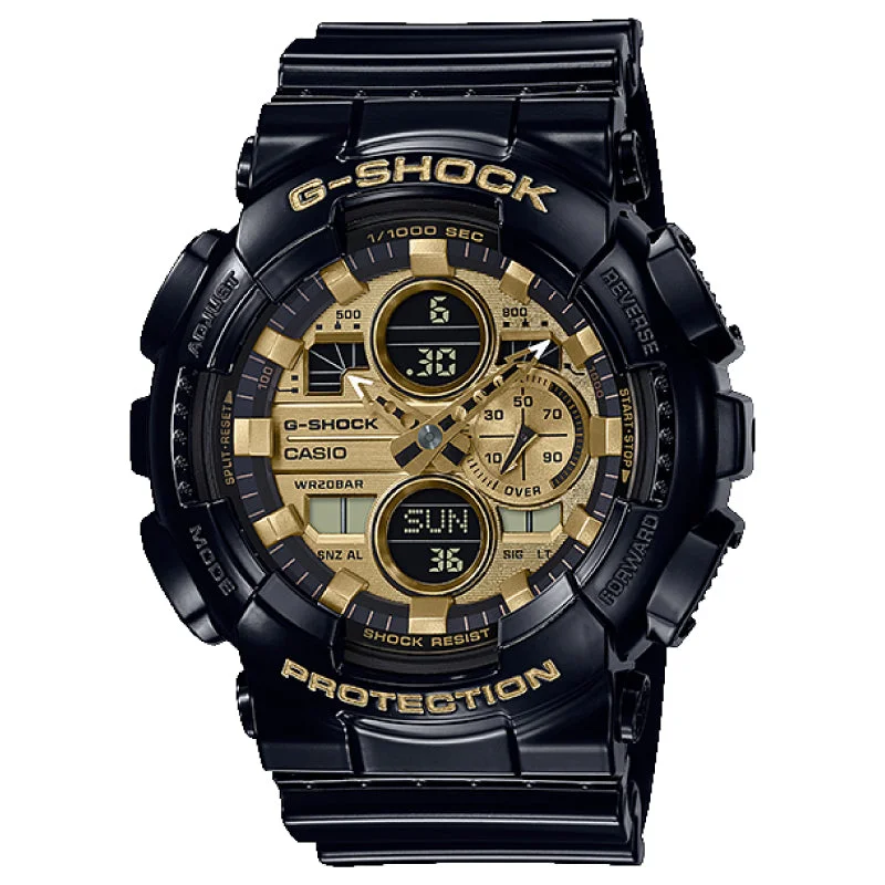 Casio G-Shock Special Color GA Series Black Resin Band Watch GA140GB-1A1 GA-140GB-1A1