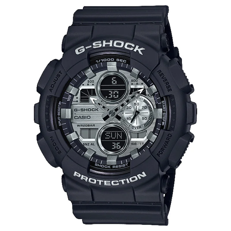 Casio G-Shock Special Color GA-140 Series Matte Black Resin Band Watch GA140GM-1A1 GA-140GM-1A1