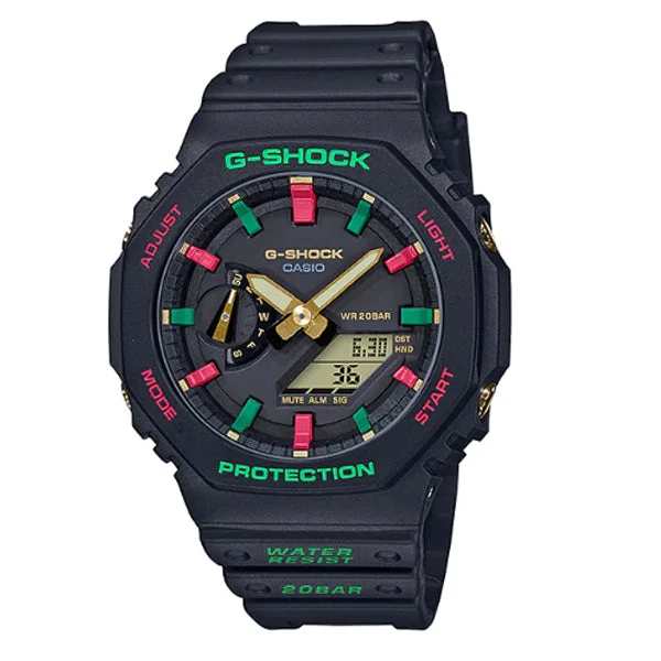 Casio G-Shock Carbon Core Guard Structure Black Resin Band Watch GA2100TH-1A GA-2100TH-1A