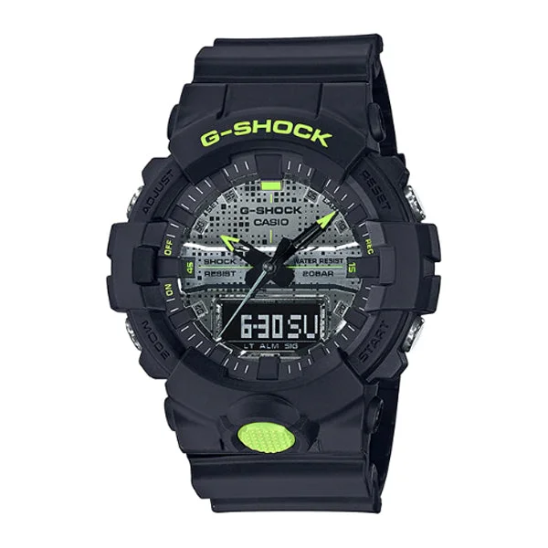 Casio G-Shock GA-800 Lineup Special Color Models Black Resin Band Watch GA800DC-1A GA-800DC-1A