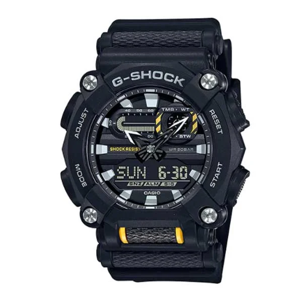 Casio G-Shock GA-900 Lineup Black Resin Band Watch GA900-1A GA-900-1A