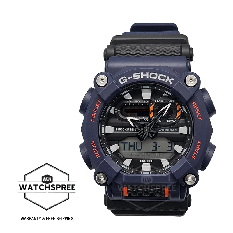 Casio G-Shock GA-900 Lineup Blue Resin Band Watch GA900-2A GA-900-2A