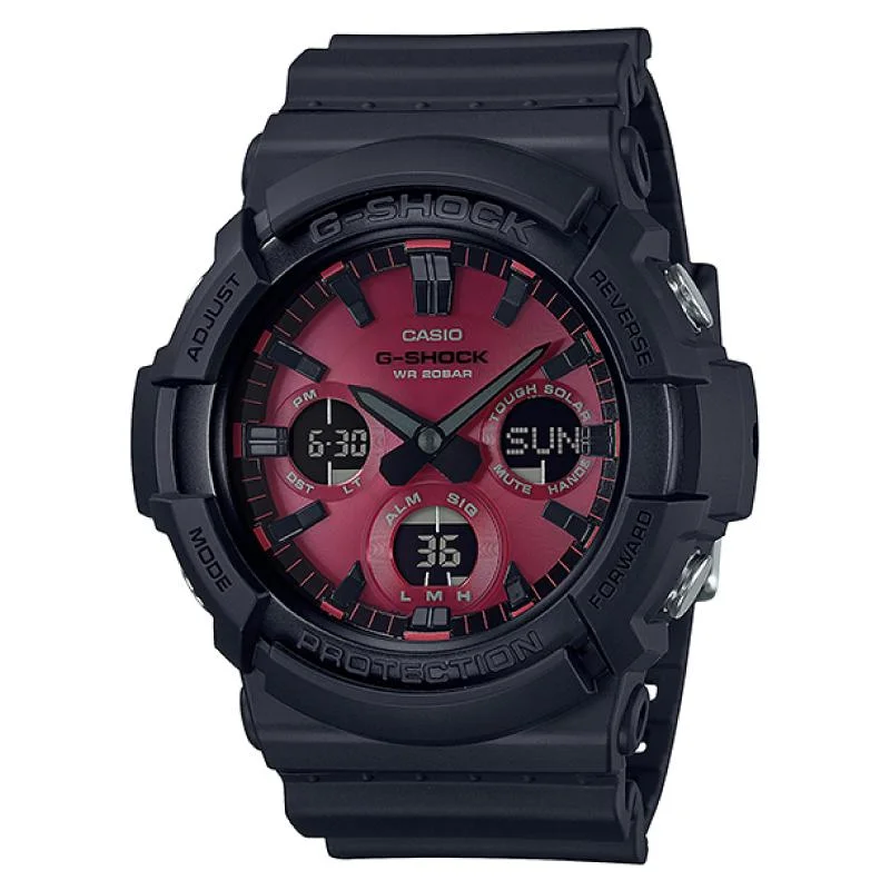 Casio G-Shock GAS-100 Lineup Special Color Models Black Resin Band Watch GAS100AR-1A GAS-100AR-1A