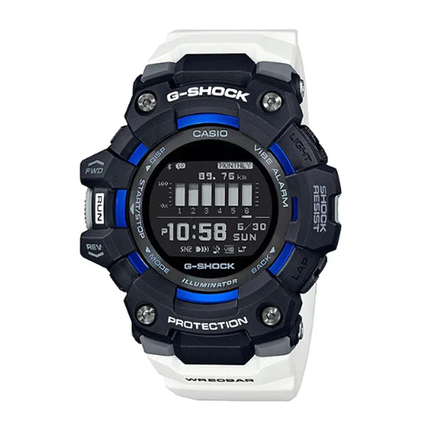 Casio G-Shock G-SQUAD Bluetooth’?????¶ôÇï¶ôǝ??’?????¶ôÇï¶ôǝ?’?????¶ôÇï¶ôíôÇïÇ?ÇîÇ??€õ’??ǯ¶ôÇû¶ô¶©Ç??€õ????? White Resin Band Watch GBD100-1A7 GBD-100-1A7