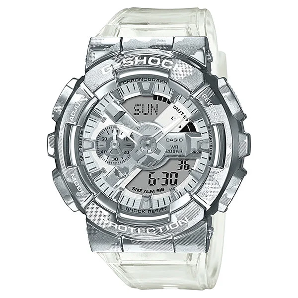 Casio G-Shock GM-110 Lineup Special Colour Model Transparent Camouflage Band Watch GM110SCM-1A GM-110SCM-1A